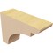 Ekena Millwork 2"W x 6"D x 4"H Classic Yorktown Rough Cedar Woodgrain TimberThane Corbel, Primed Tan CORUR02X06X04YORRCPR - alternate 2